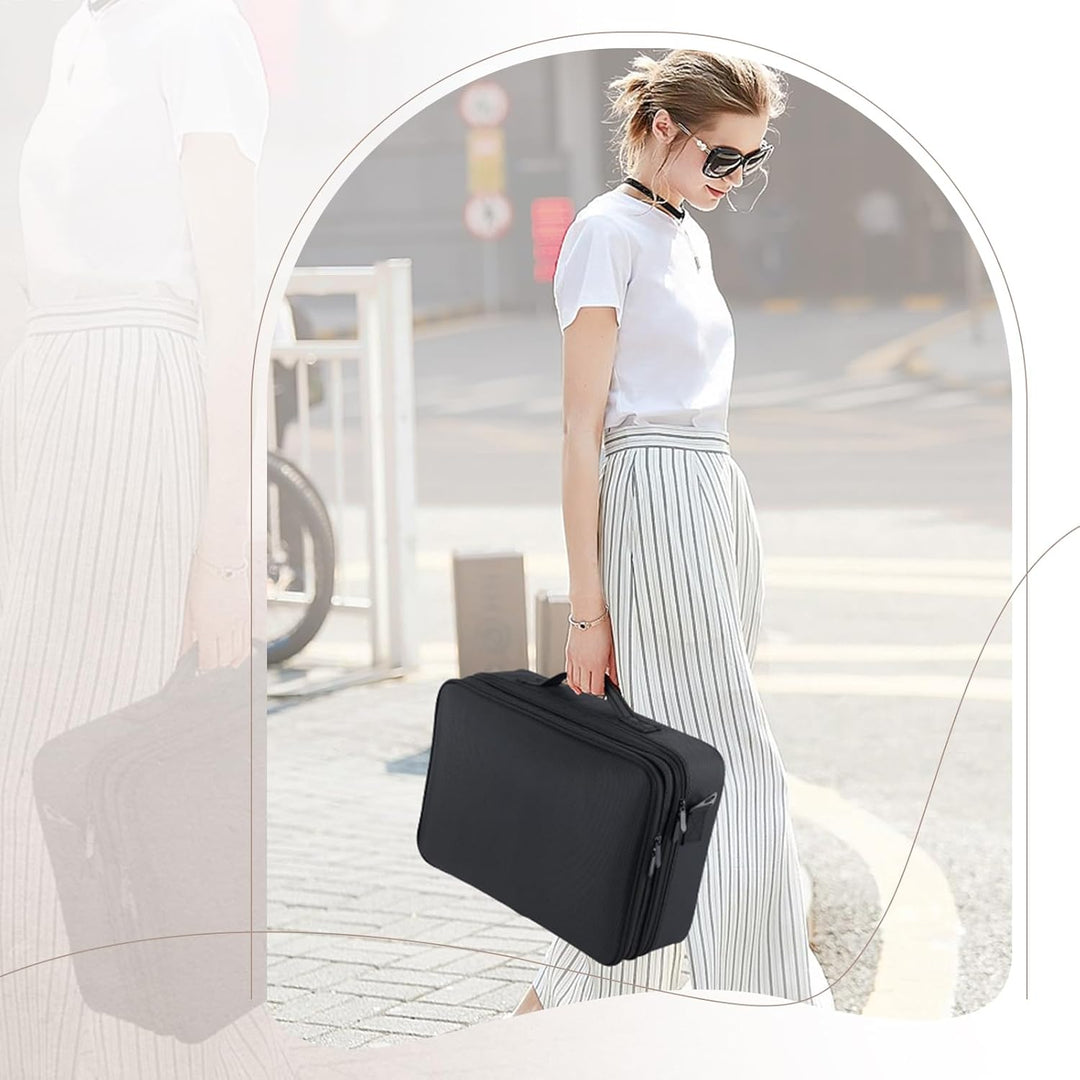 Make up Koffer Kosmetikkoffer Make up Tasche Gross Kosmetiktasche Schminktasche Schminkkoffer Make u