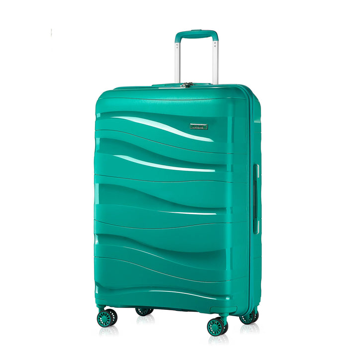 KONO Hartschalenkoffer Gross Leicht Koffer Trolley Reisekoffer mit 4 Rollen und TSA Schloss, 76x50x3