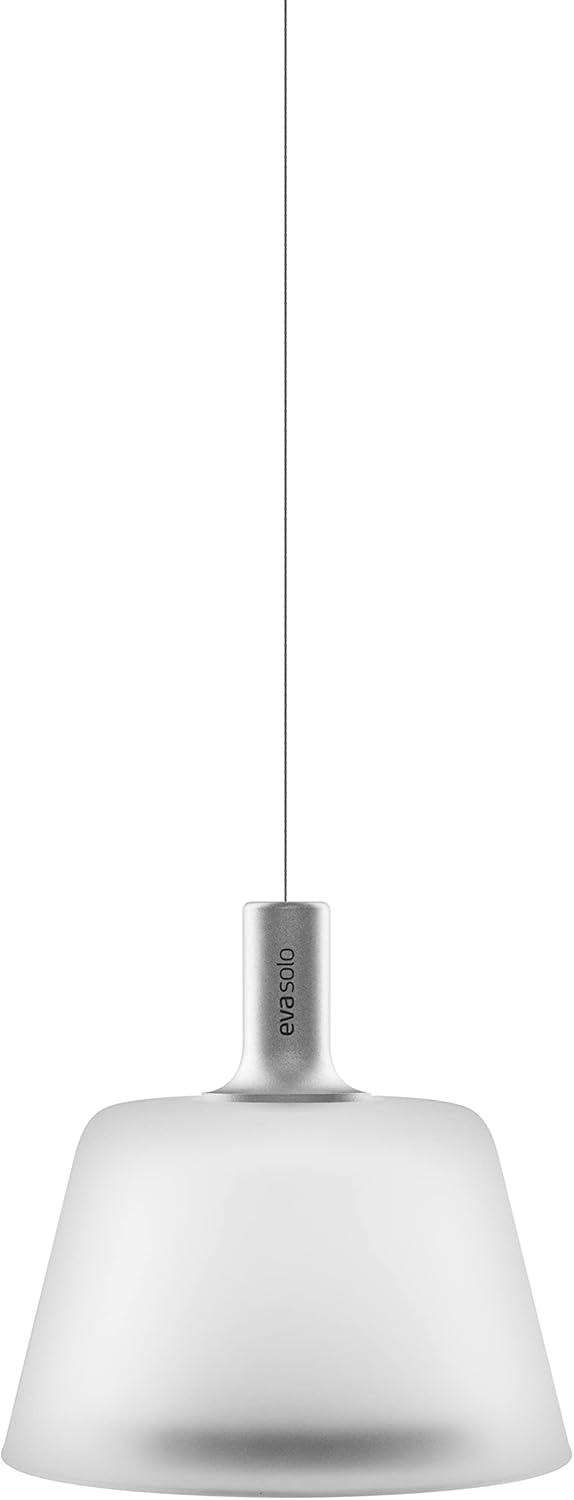 SunLight LED Solarpendelleuchte, weiss silber Ø 13.2cm mit 3.7V 500mAh Lithium-Akku