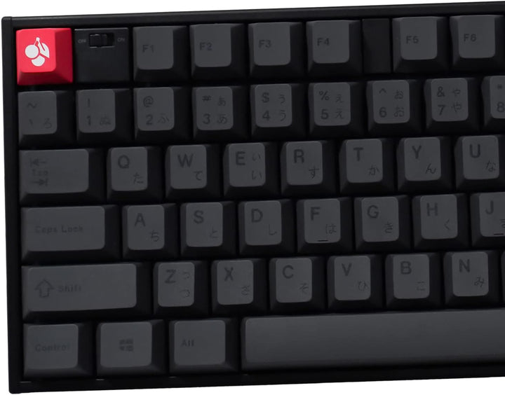 PBT Tastenkappen 130 Tasten Dye Sub Cherry Profile Japanese Gray Keycaps Set for 61/87/104/108 Cherr