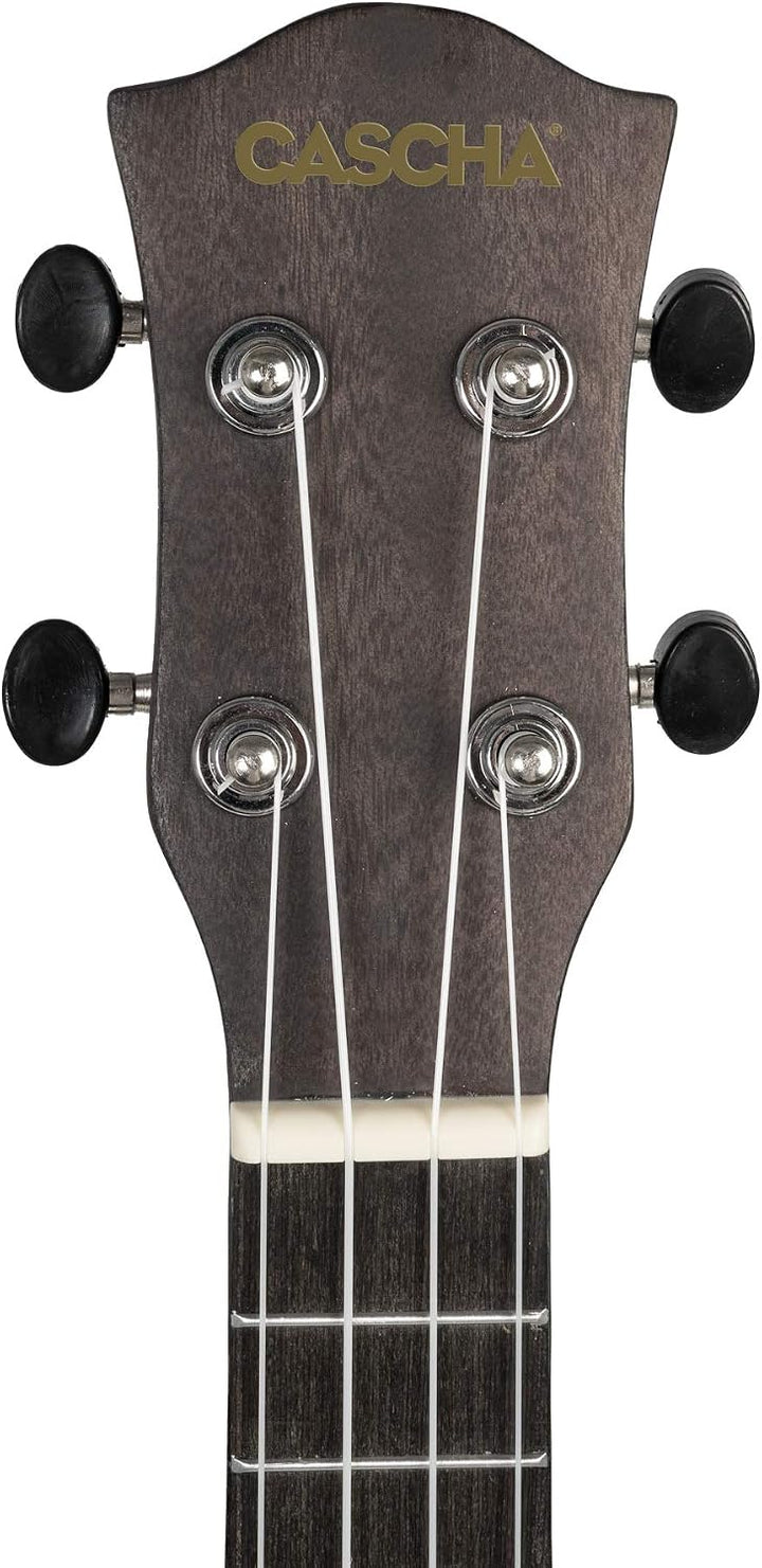 CASCHA Sopran Ukulele Set für Kinder und ErwachseneIUkulele Starter Kit mit 3 Plektren TascheIUkulel