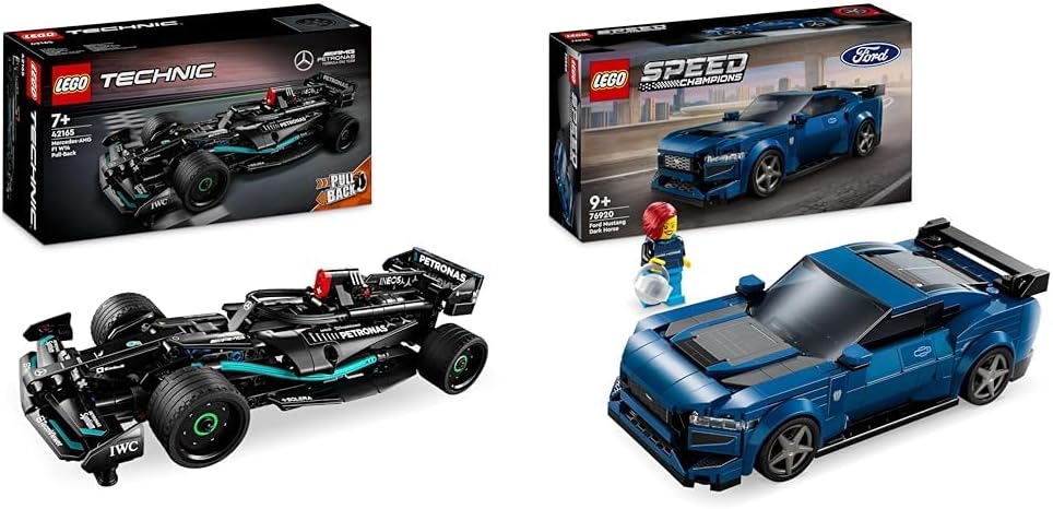 LEGO Technic Mercedes-AMG F1 W14 E Performance Race Car Spielzeug & Speed Champions Ford Mustang Dar