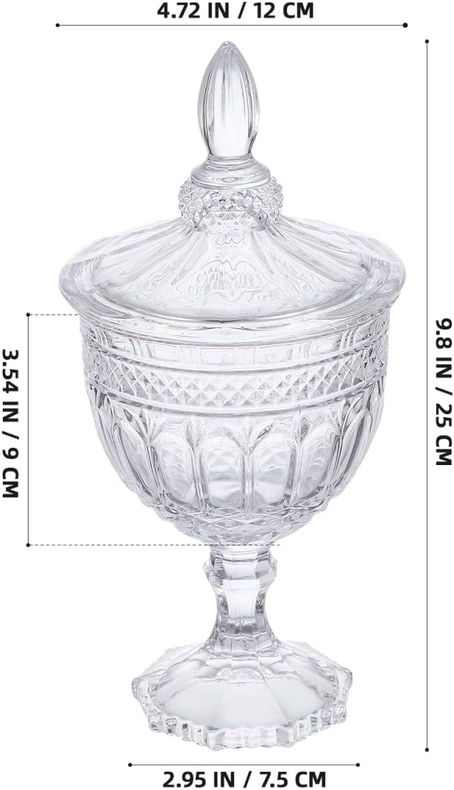 Yardwe Apotheker-Gläser aus klarem Glas, dekoratives Süssigkeiten-Buffetglas, Hochzeits-Süssigkeiten