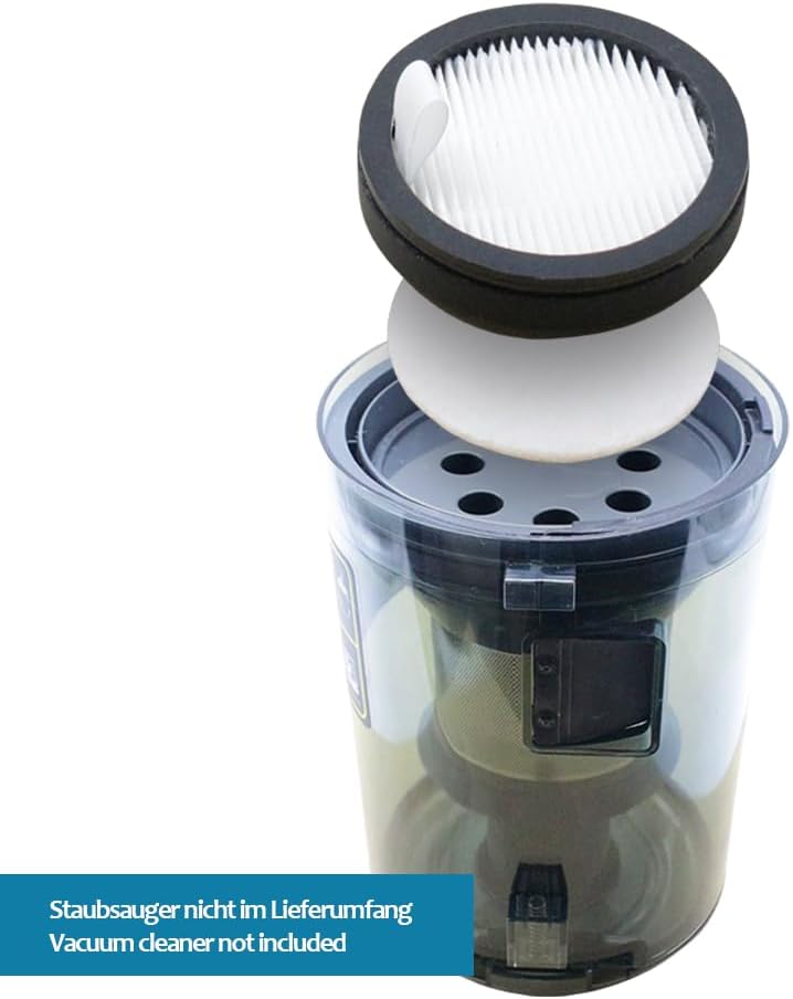 MisterVac | Filter 3er Set kompatibel mit anyson HQ12-7C-W Vortex 7