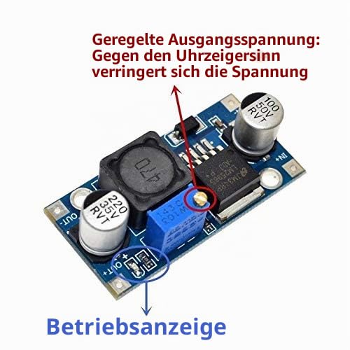 5 STK LM2596 LM2596S DC-DC Einstellbarer Spannungsregler Step-Down Netzteil