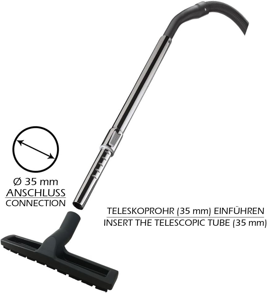 Premium Universal Hartbodenbürste Parkettdüse Bodendüse Hartbodendüse | mit 35mm Anschluss | Breite: