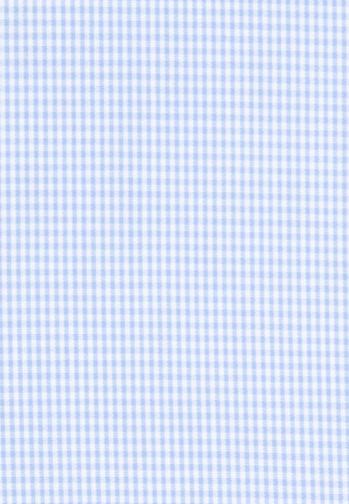 Seidensticker Damen Hemdbluse Langarm Slim Fit Gemustert Bügelfrei Bluse 34 Hellblau, 34 Hellblau