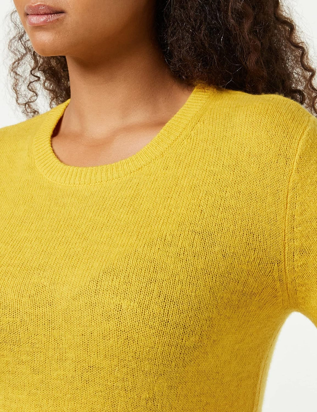 SPARKZ COPENHAGEN Damen Pure Cashmere O-Neck Pullover XS Gelb (Tuscan Sun 362), XS Gelb (Tuscan Sun