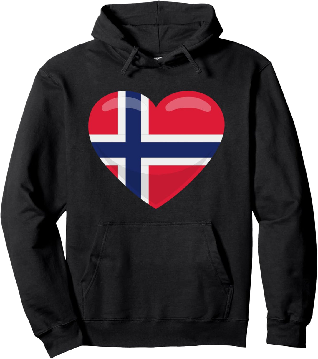 Norwegen Flagge Norwegen Skandinavisch Pullover Hoodie