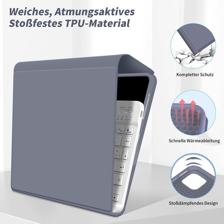 Hülle mit Tastatur für iPad 9. 8. 7. Generation 2021 2020 2019, iPad 9/8/ 7 10,2 Zoll Hülle mit Tast