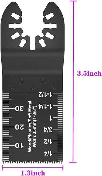 52Stk Multitool sägeblätter kit, Multifunktionswerkzeug Zubehör Oszillierendes Zubehör Set Schnellsp