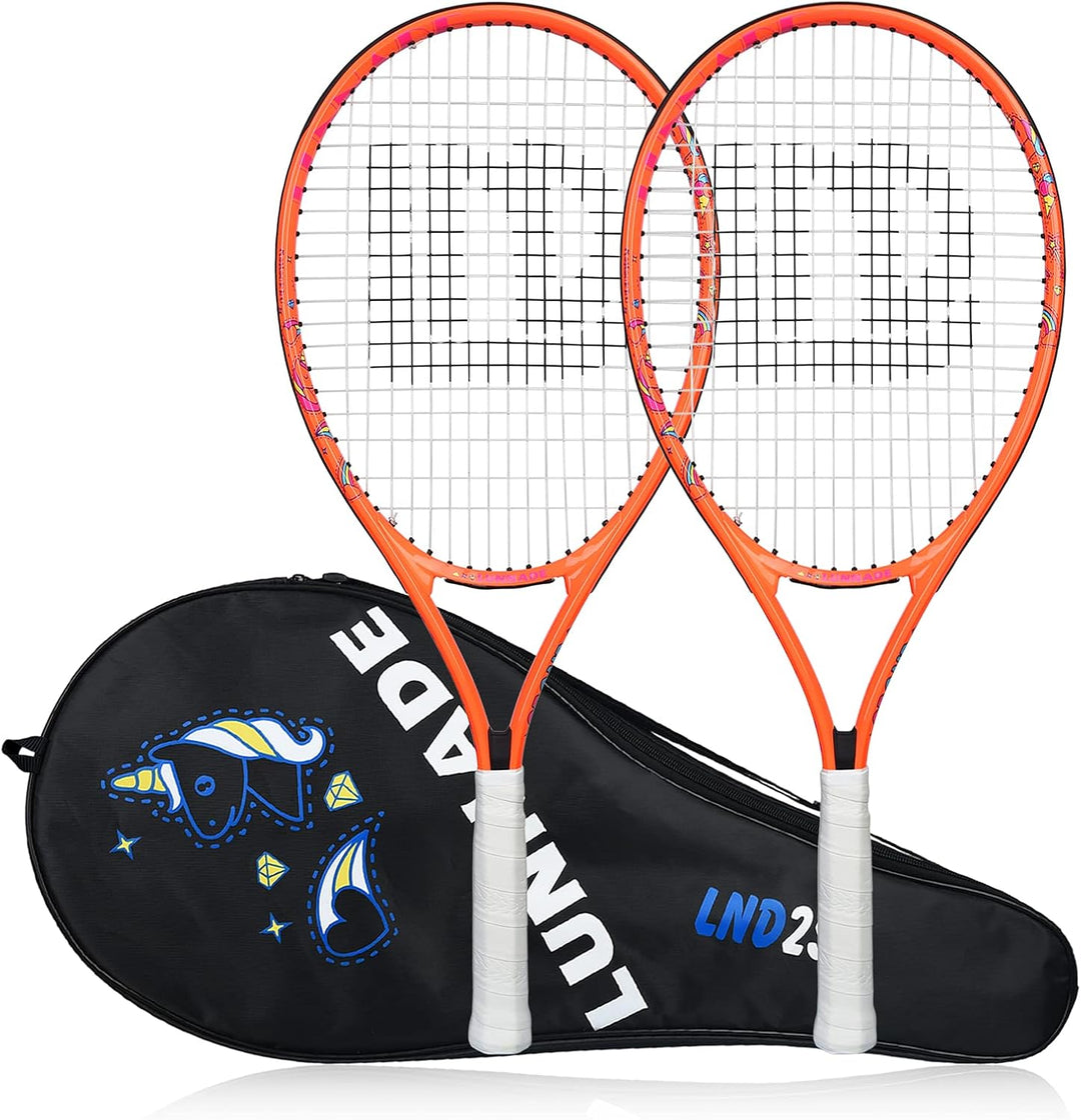 LUNNADE Tennisschläger für Kinder Junior, 19/21/23/25 Zoll Jugend Tennisschläger mit Hülle, geeignet