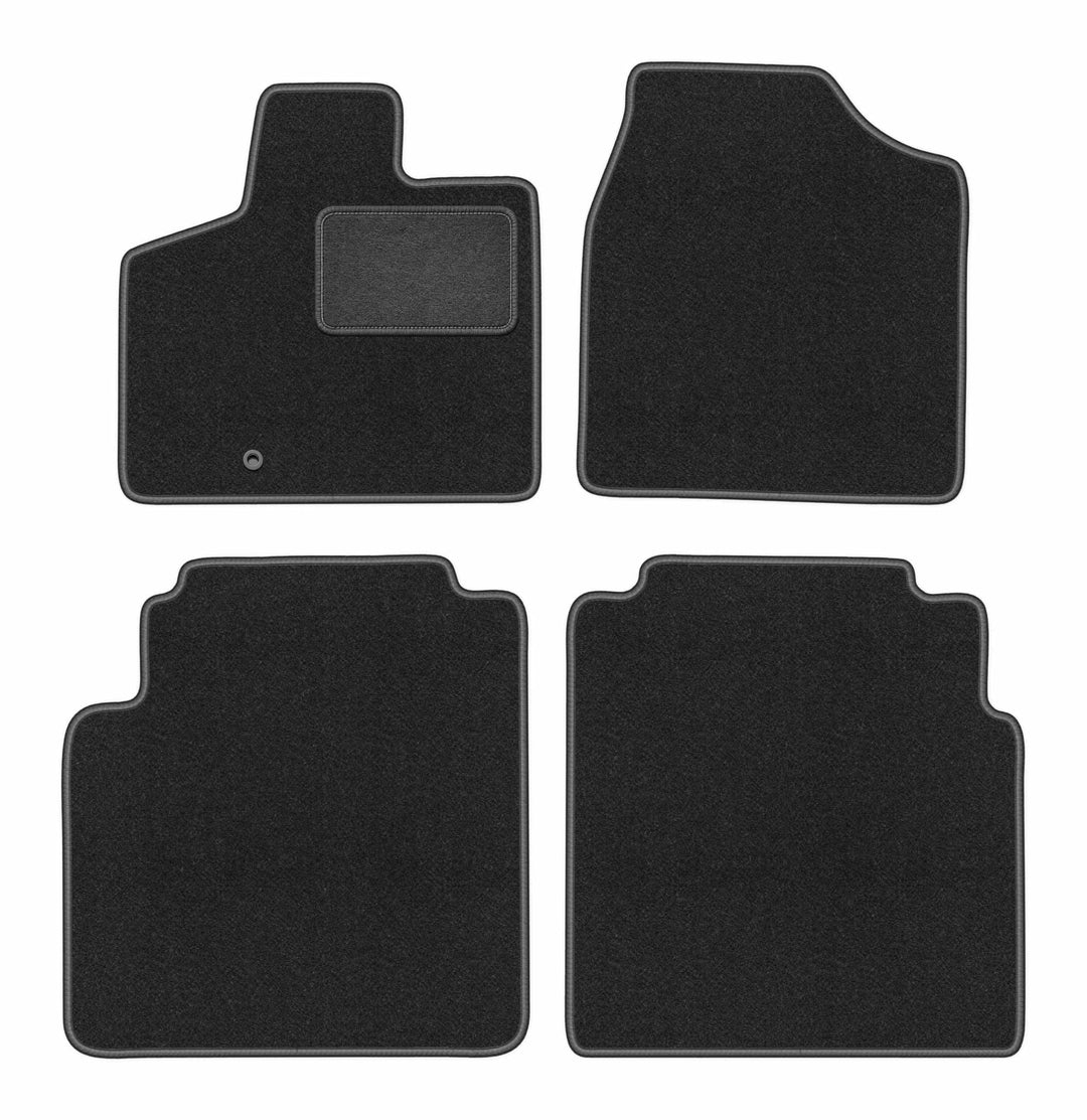 Velours Fussmatten 4-TLG Set passend für Chrysler Voyager V (2008-2016) | Qualität: CARLUX, passgena