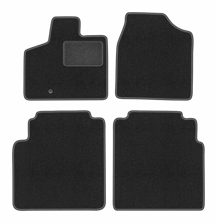 Velours Fussmatten 4-TLG Set passend für Chrysler Voyager V (2008-2016) | Qualität: CARLUX, passgena