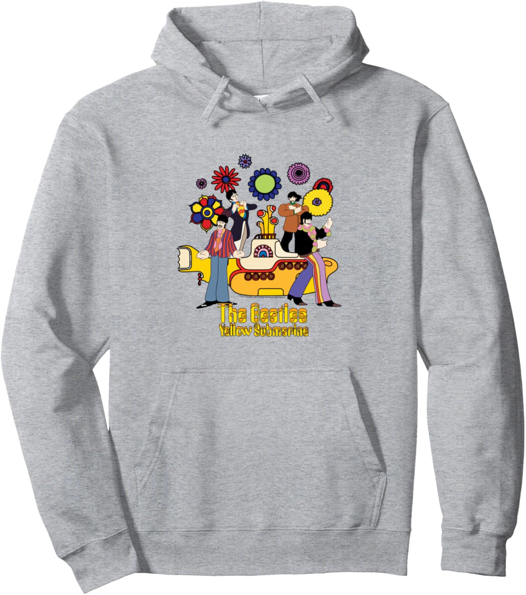 Die Beatles — Gelbe Sub Floral Pullover Hoodie