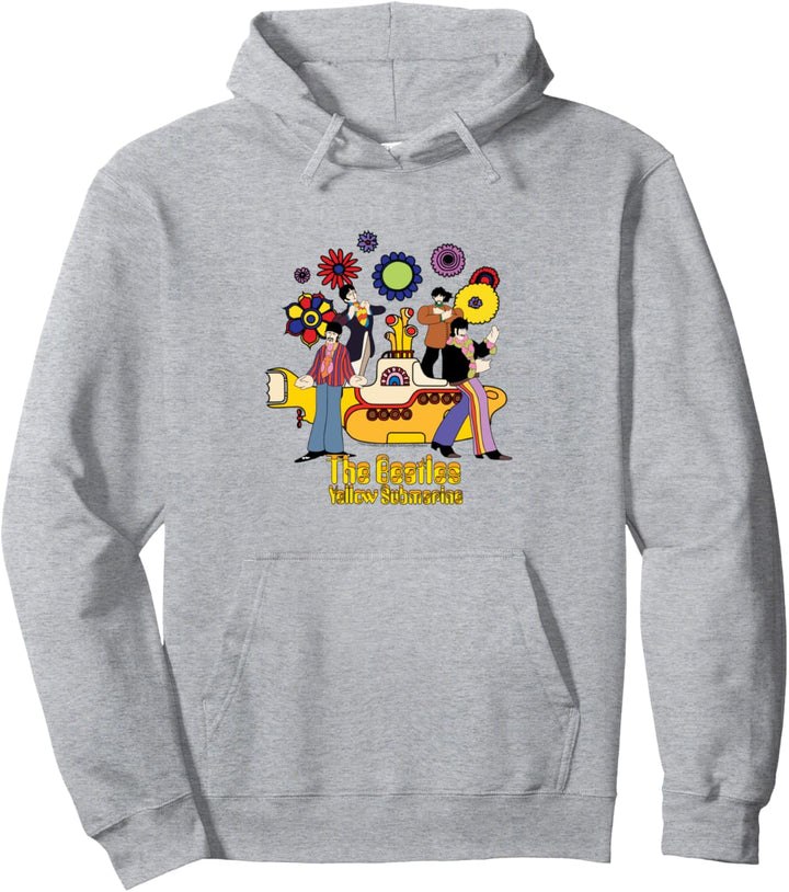 Die Beatles — Gelbe Sub Floral Pullover Hoodie