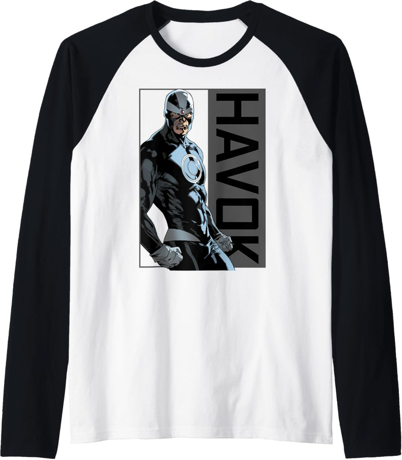 Marvel X-Men Havok Character Side Profile Raglan