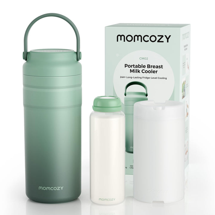 Momcozy Tragbarer Muttermilchkühler für unterwegs, 24 Stunden eisfreie Kühlung, Behälter für Mutterm