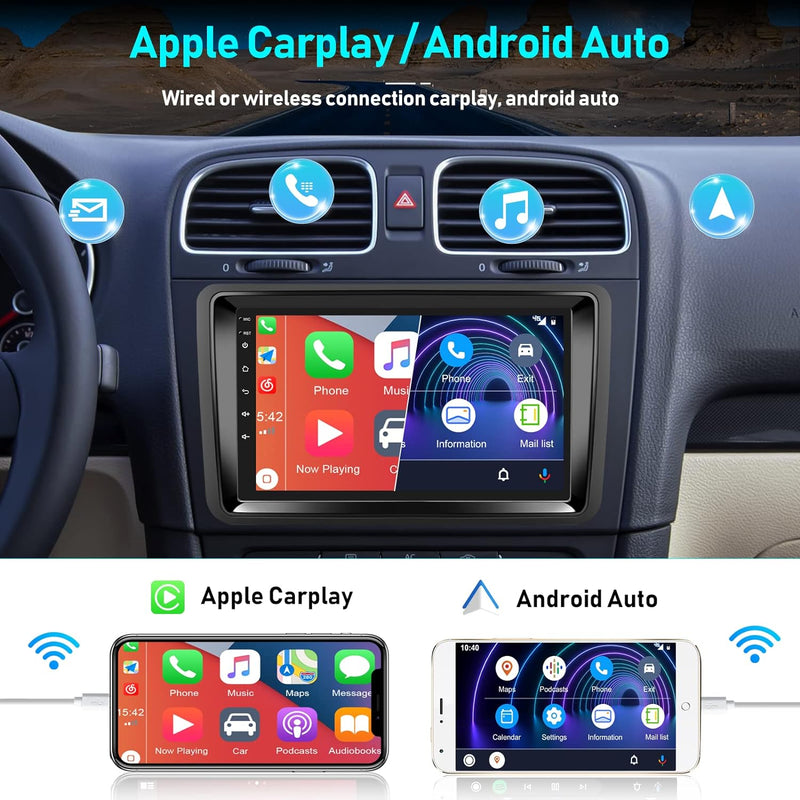 2G+32G Android 11 Autoradio Carplay mit Navi Für Volkswagen Can be Used with 17,8 cm Host Universal