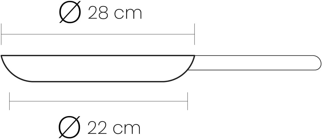 IBILI - Crêpe-Pfanne Natura, 28 cm, Aluminium, Anti-Haft-Beschichtung im Stein-Stil, geeignet für In