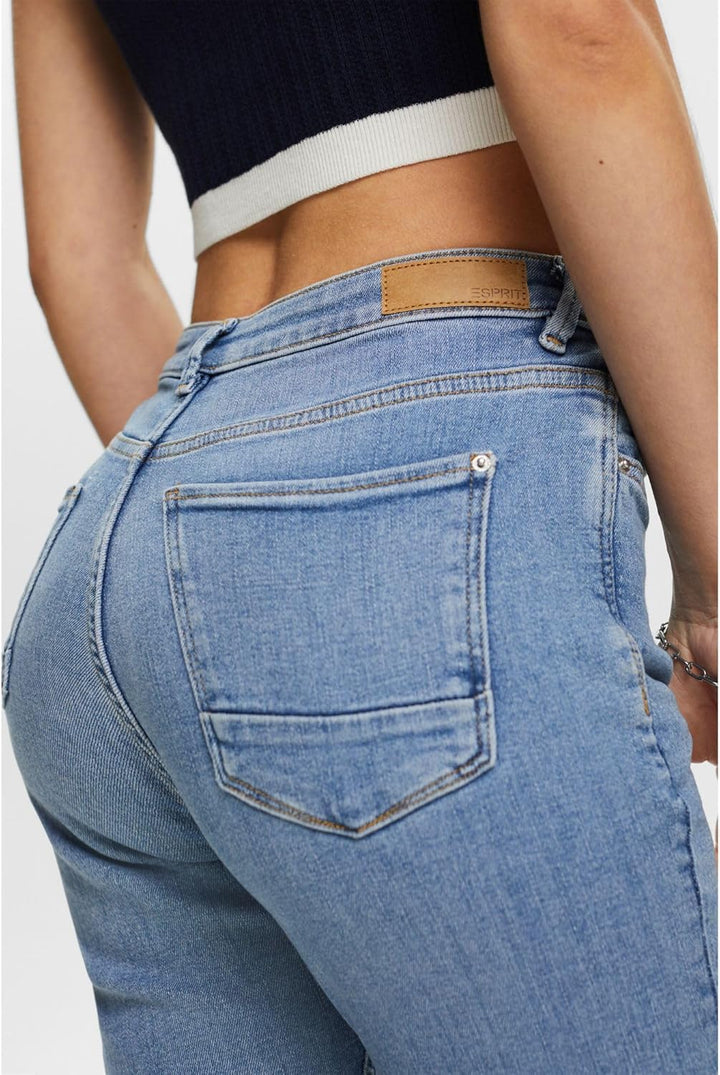 ESPRIT Damen Jeans 27W / 34L Blue Light Washed, 27W / 34L Blue Light Washed