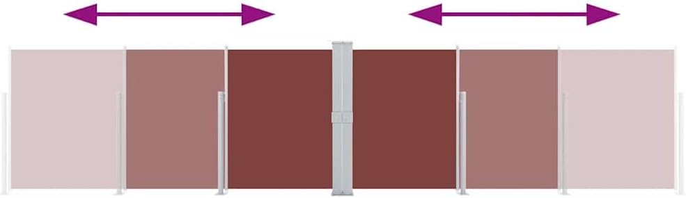 vidaXL Seitenmarkise Ausziehbar Sichtschutz Sonnenschutz Windschutz Seitenrollo Seitenwandmarkise Ma