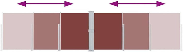 vidaXL Seitenmarkise Ausziehbar Sichtschutz Sonnenschutz Windschutz Seitenrollo Seitenwandmarkise Ma