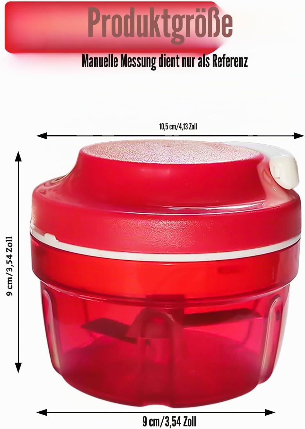 Zwiebelschneider Manuell Zwiebel Zerkleinerer Manuell: TOATELU 300ml Multi-Zerkleinerer, Zwiebel Zer