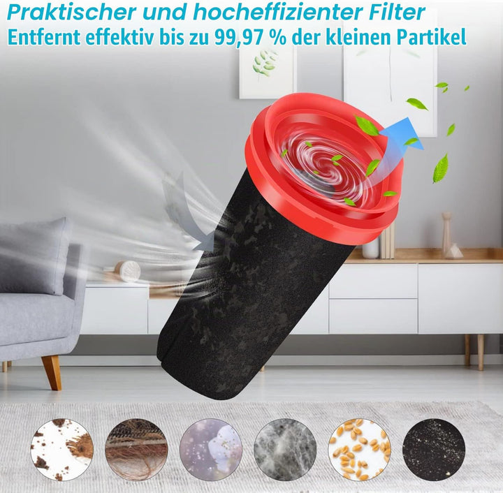 3 Stück Filter für Bosch Flexxo Serie 4 Akku Staubsauger BBH32101 BBH3Z0025 BBH3PETGB BBH3211GB, Ers