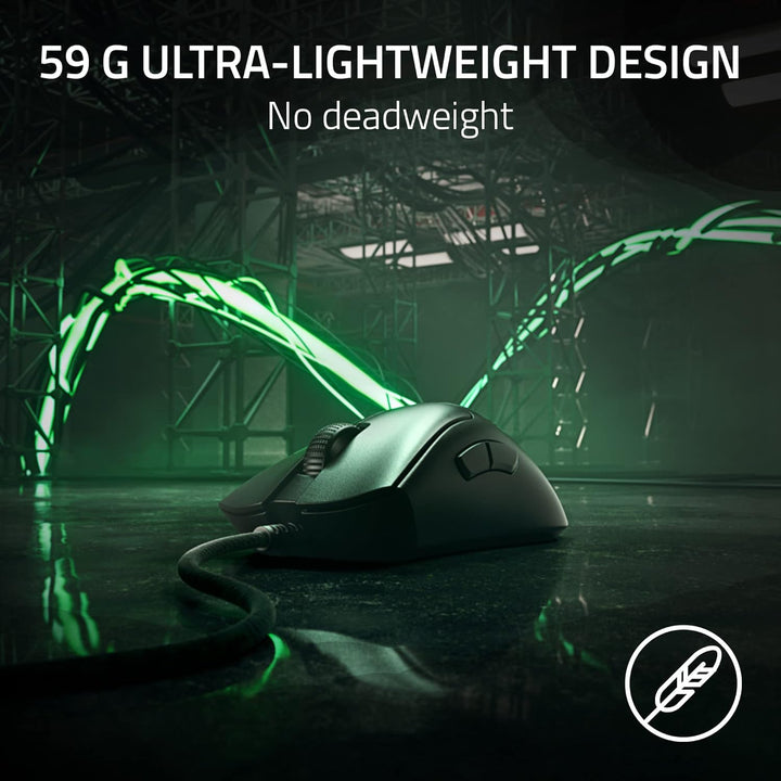 DeathAdder V3 Wired Gaming Maus: 59g Ultraleicht,Focus Pro 30K Optischer Sensor,Schnelle optische Sc