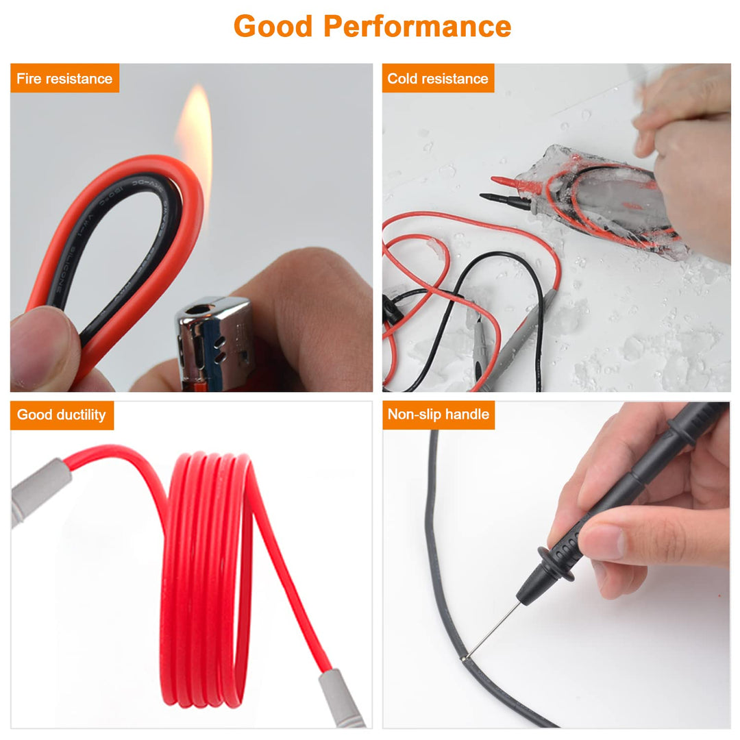 Messleitungen für Multimeter Test Kabel Set MESTEK 21 Stück Bananenstecker Prüfsonden Krokodilklemme