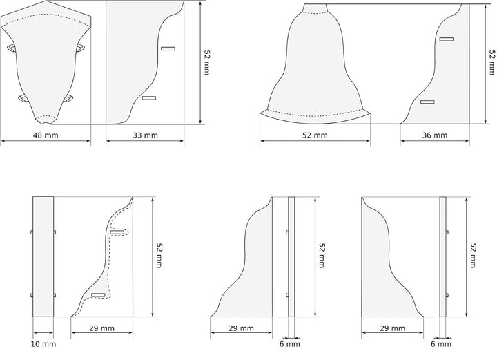 DQ-PP 70m Sockelleisten 52mm PVC Buche naturlich Laminatleisten Fussleisten aus Kunststoff Dekore, 7