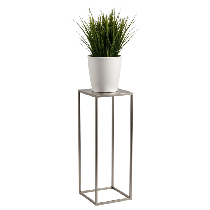 Pflanzenständer Ferro - 24x24x70cm - Farbe Silber - für Zimmerblumen - Metallregal - Dekorativer Tis