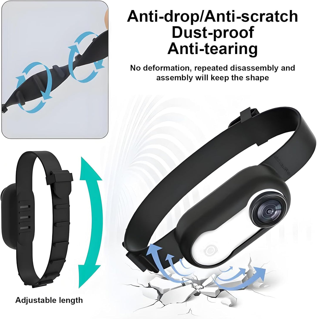 Haustierhalsband-Kamera,HD 1080P Katzen Kamera Halsband,170° Weitwinkel 0,96 Zoll LCD-Display,Multif