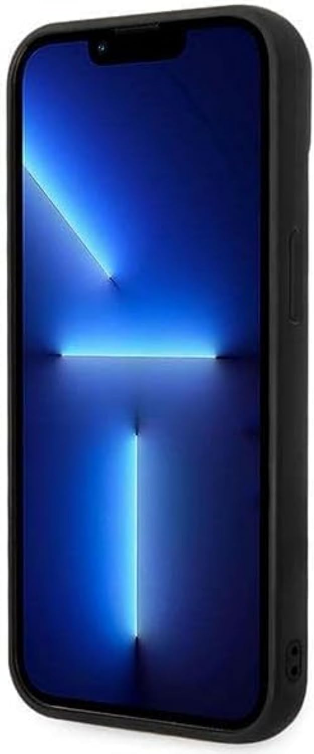 KARL LAGERFELD KLHCP14SPSQPK hülle für iPhone 14 6,1" hardcase schwarz/Black Puffy Ikonik Pin
