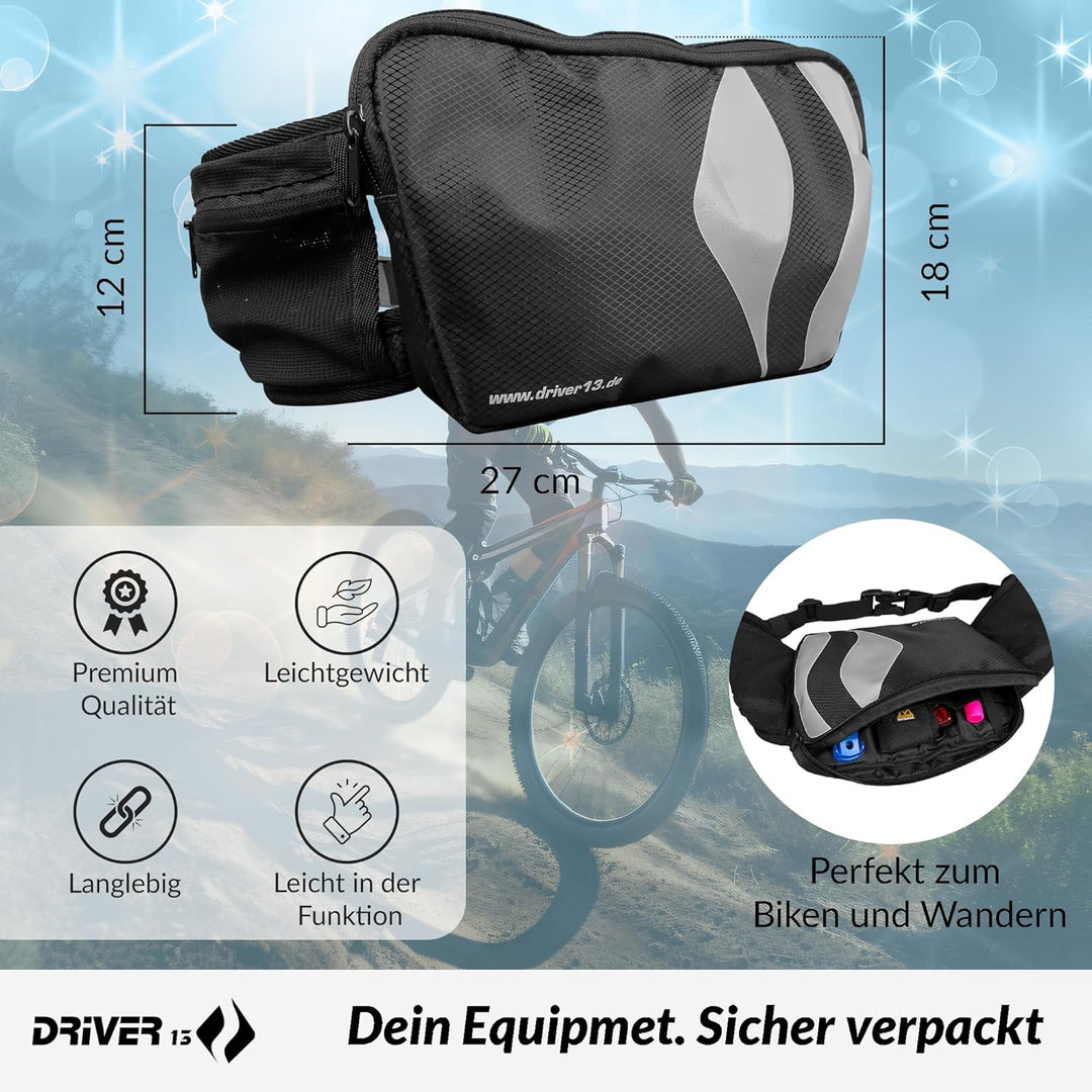 Driver13 Hipo Pack Hüfttasche 3L schwarz Bauchtasche für Bike-Touren & Trails, Hüftgurt, Hüftgurttas