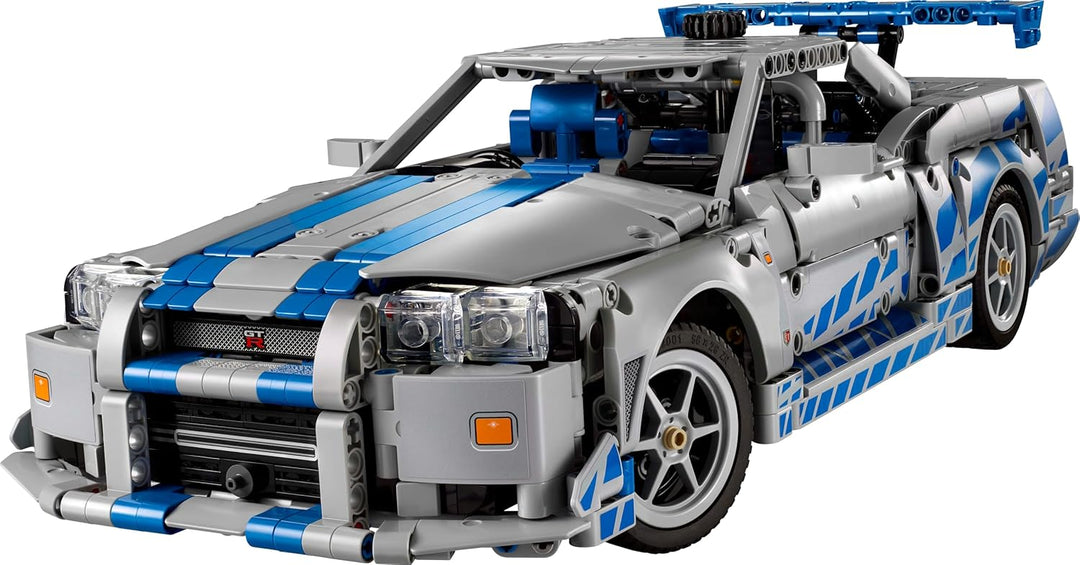 LEGO Technic 2 Fast 2 Furious Nissan Skyline GT-R R34 Automodell-Bauset für Erwachsene - mit Driftfu