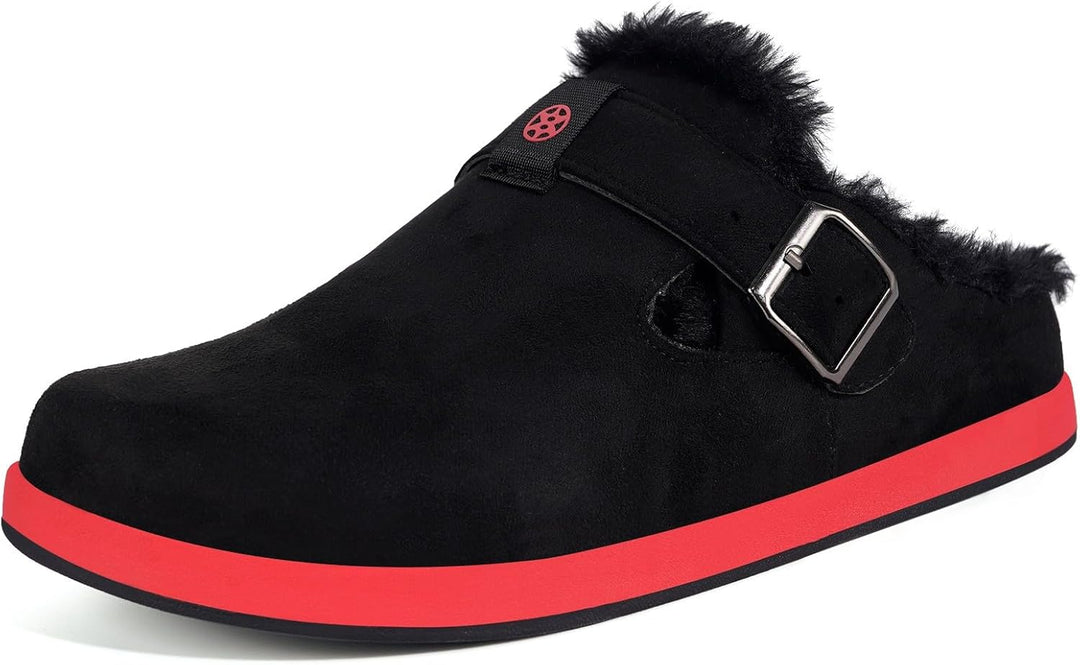 Sisttke Hausschuhe Gefüttert Herren Damen Lined Clogs Wildleder Flauschige Pantoffeln Wärme Slipper