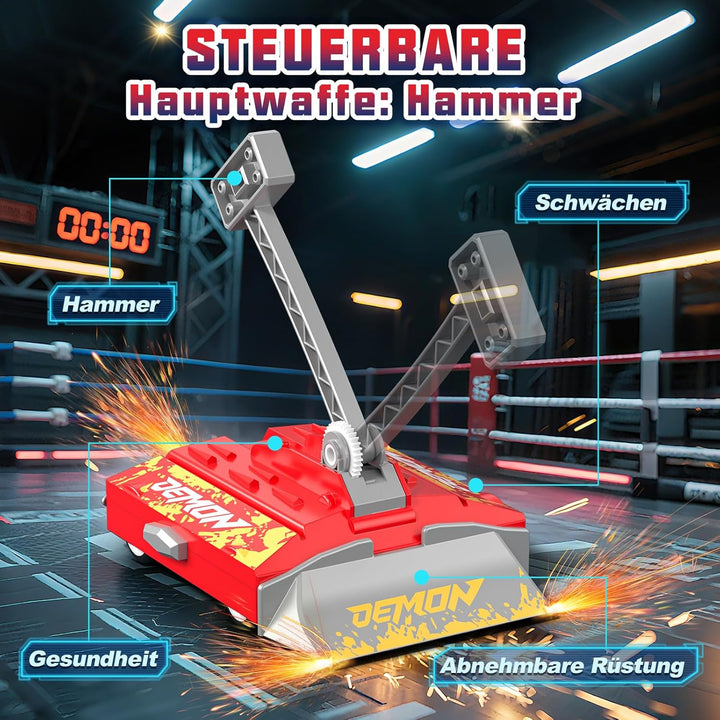 Sunrad Ferngesteuerte Roboter Kampf, 2 Stück RC Kampfroboter Spielzeug,Ferngesteuerte Kampfroboter,4