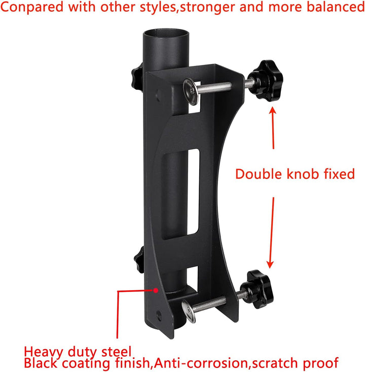 VANROUG Robuste Halterung für Balkonschirme (20 mm - 63 mm), Schirmdurchmesser (23 mm - 38 mm) 1, 1