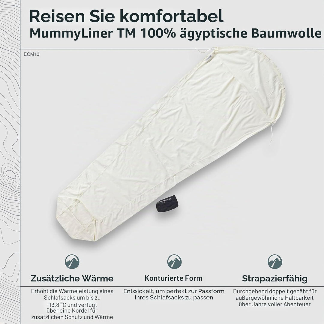Cocoon Ägyptische Baumwolle MummyLiner Tuareg natur Standardverpackung, natur Standardverpackung
