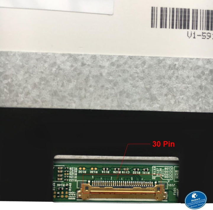 Rinbers Ersatz-Laptop-LCD-LED-Display (29,5 cm (11,6 Zoll), WXGA, HD, matt, 30-polig, EDP, seitliche