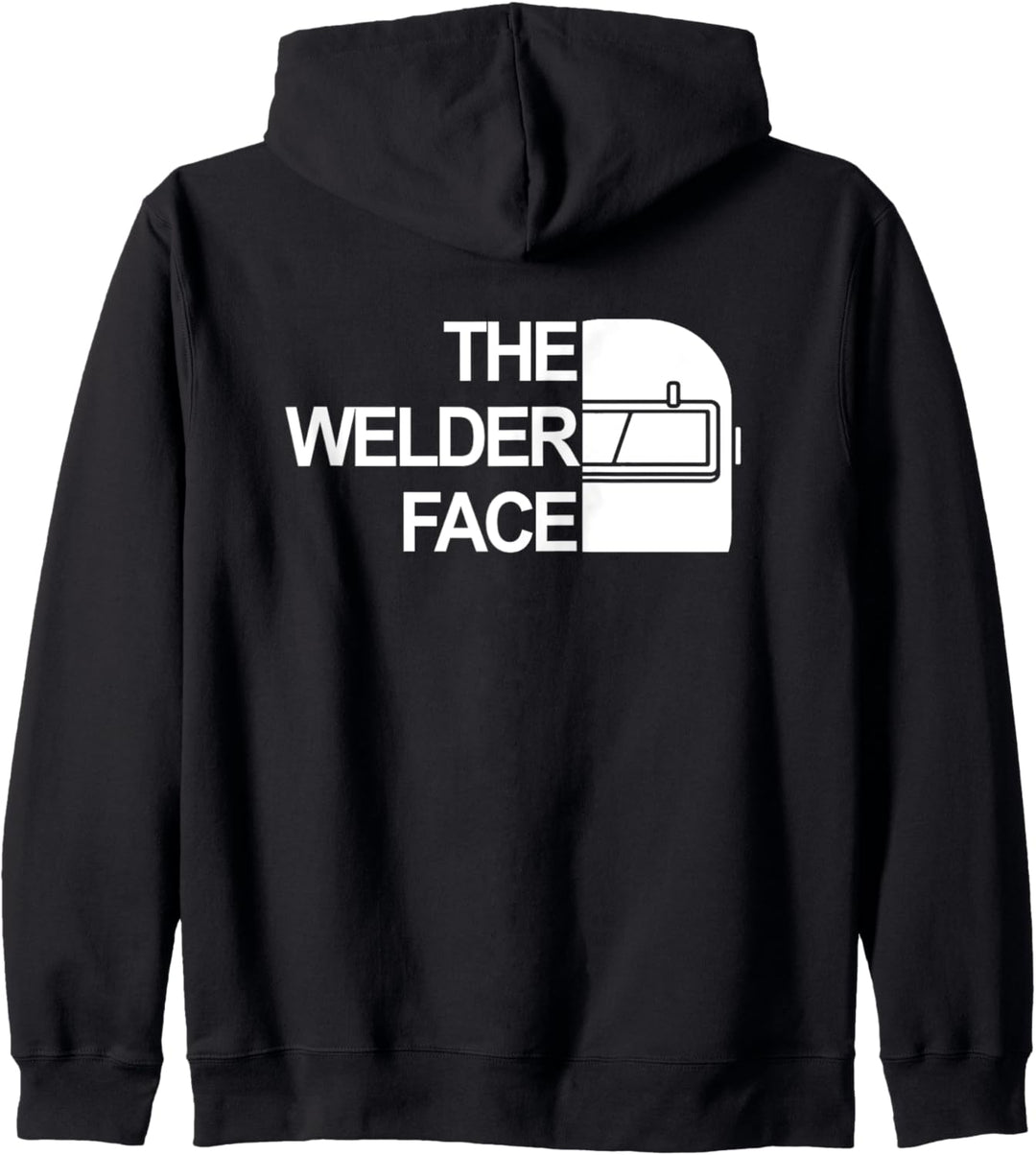 Backprint The welder face Das Schweisser Gesicht Kapuzenjacke