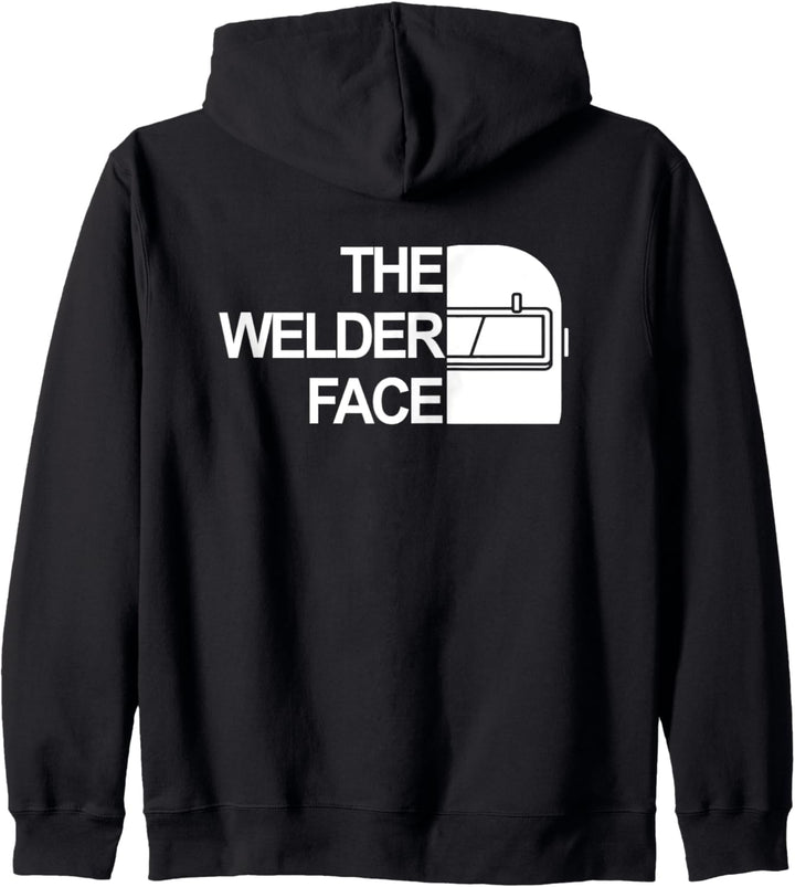 Backprint The welder face Das Schweisser Gesicht Kapuzenjacke
