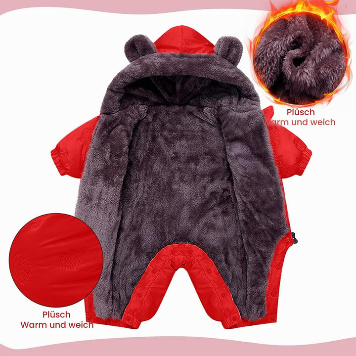 JiAmy Unisex Baby C2-tz-pf08904 Baby Schneeanzüge (1er Pack) 12-18 Monate Rot, 12-18 Monate Rot