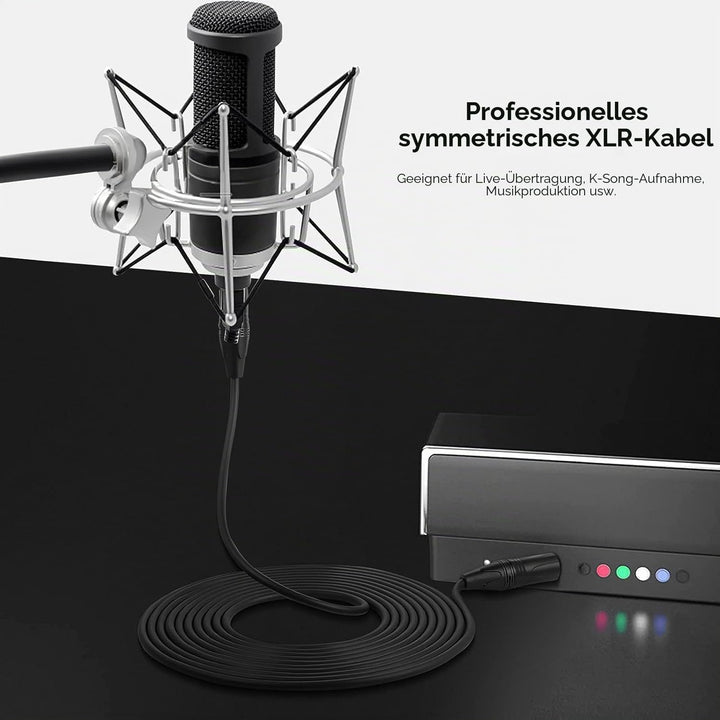 SHULIANCABLE Mikrofonkabel XLR Kabel, XLR Stecker auf XLR Buchse, Mikrofonkabel für Mikrofon, Verstä