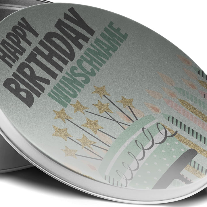printplanet® - XL Keksdose personalisiert - Keks-Dose mit eigenem Wunschtext personalisieren - Plätz