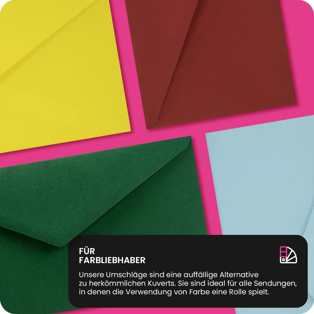 Netuno 100 Briefumschläge Graphit-Dunkel-Grau DIN lang 110 x 220 mm 115g Sirio Color Antracite Brief