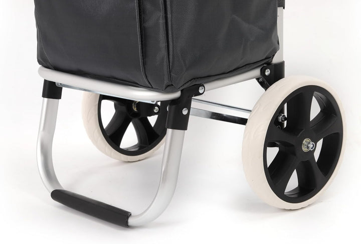 43.5Liter Aluminium Trolley Einkaufstrolley Klappbar, Shopping Trolley, Wasserabweisender Einkaufswa