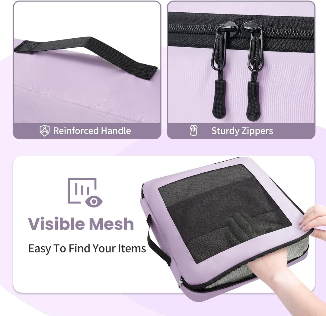 Packing Cubes for Suitcase 10 Set, Leichtgewichtige Gepäck Packing Organizer Packing Cubes für Reise